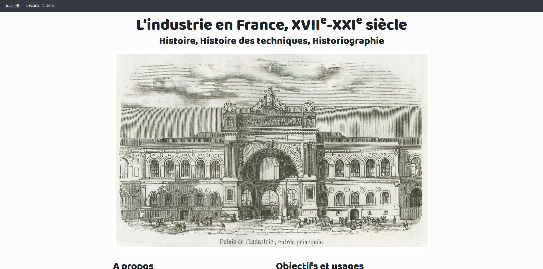 COURS / L’industrie en France, XVIIe-XXIe siècle